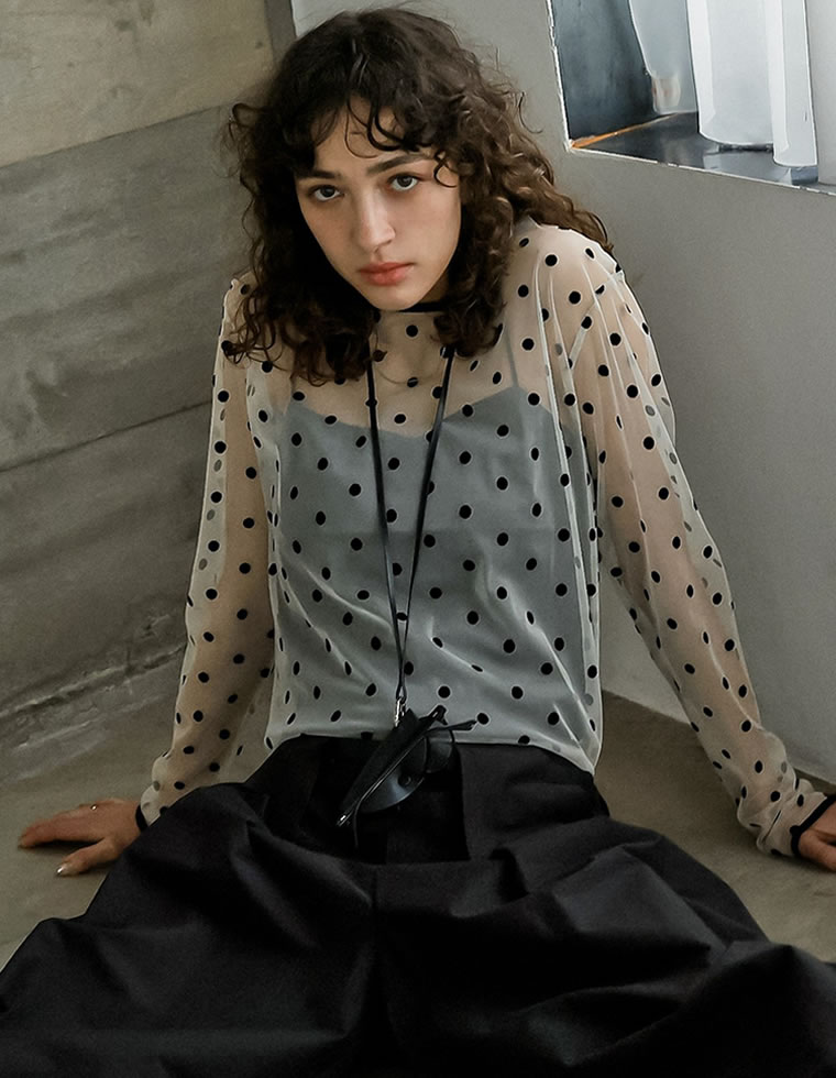 Re:EDIT（リエディ） トップス カットソー レディース 2色 M/L ドット