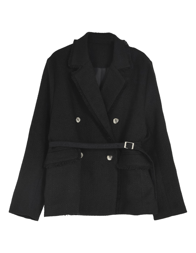 ツイードダブルテーラードジャケット