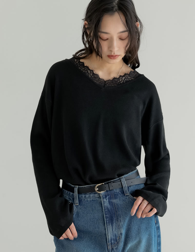 Re:EDIT(リエディ) トップス ニット レディース 3色 M/L ニット Re:EDIT(リエディ) トップス ニット レディース 3色 M/L ニット