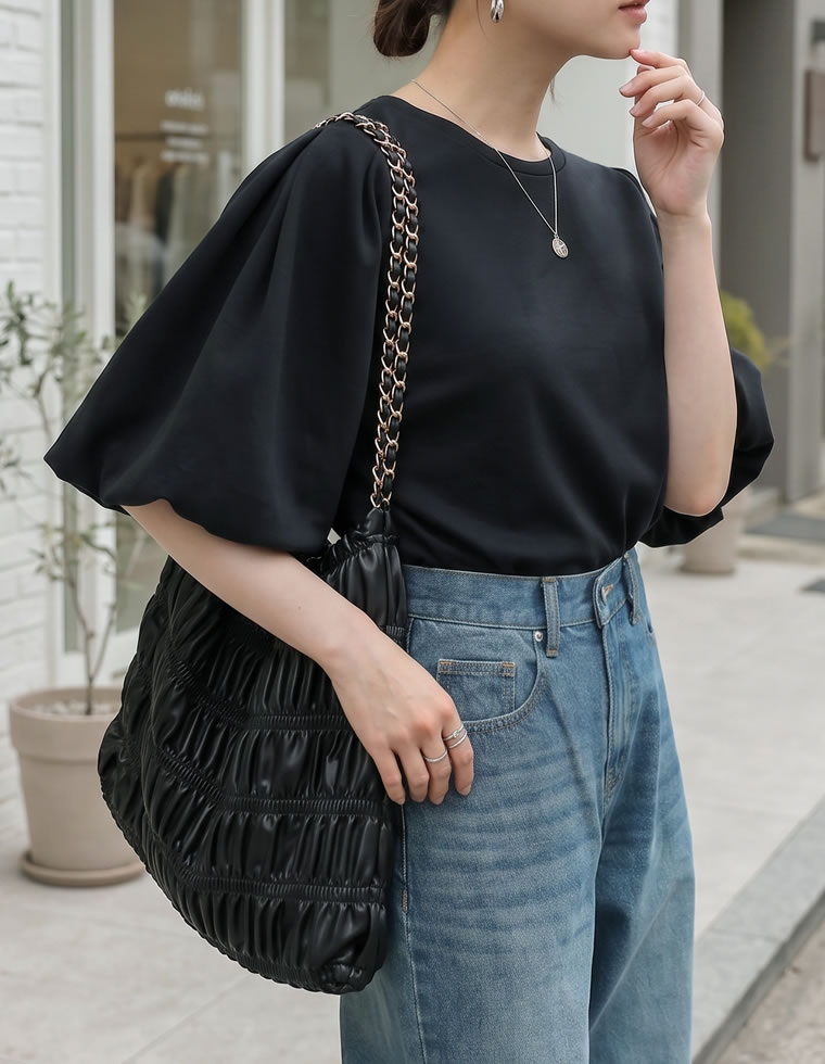 半袖 Tシャツ レディース トップス 4色 M/L カットソー 接触冷感 UVカット 洗濯機で洗える 伸縮性 体型カバー 春夏 | Re:EDIT | 01
