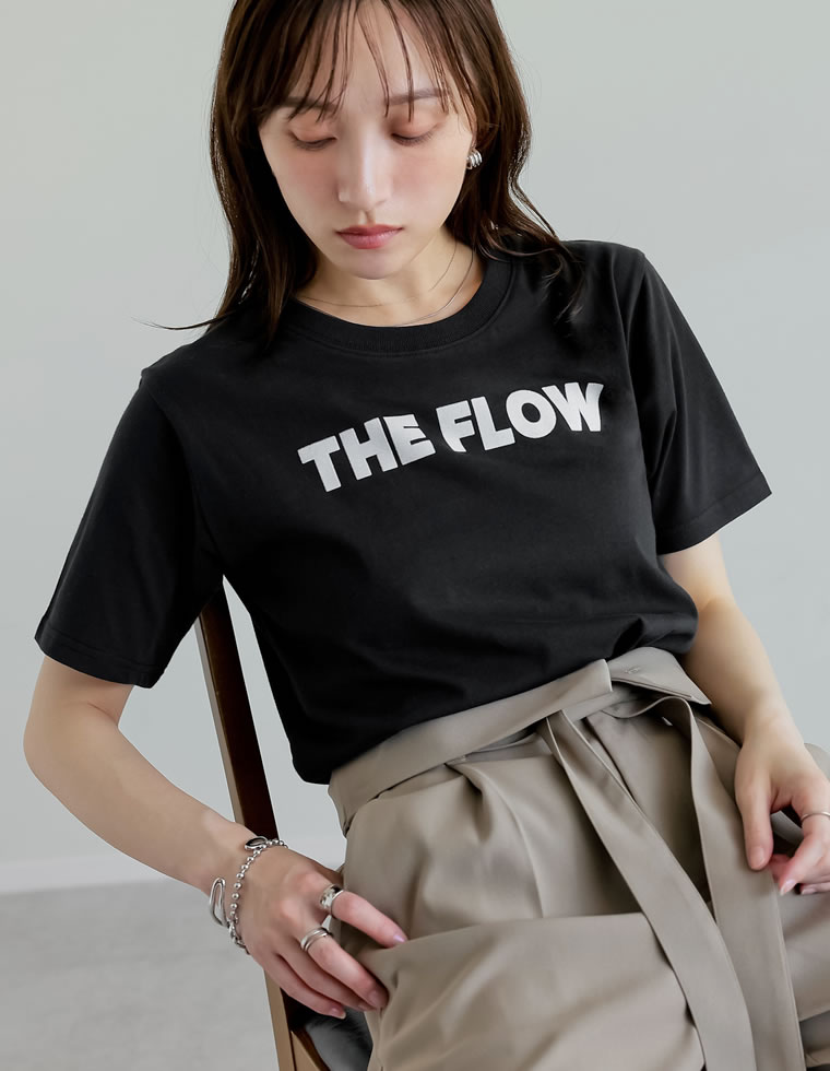 半袖 Tシャツ カットソー レディース トップス M/L ロゴT UVカット 紫外線対策 二の腕カバー 体型カバー 接触冷感 春夏[mb] | Re:EDIT | 01