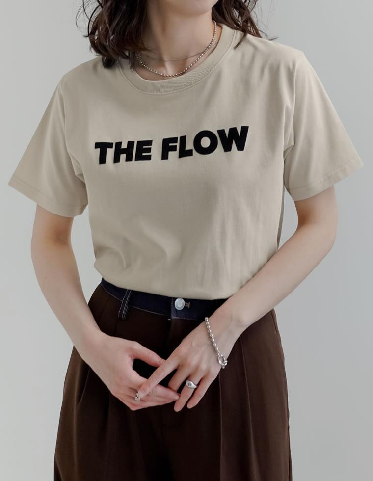 半袖 Tシャツ カットソー レディース トップス M/L ロゴT UVカット 紫外線対策 二の腕カバー 体型カバー 接触冷感 春夏[mb] | Re:EDIT | 05