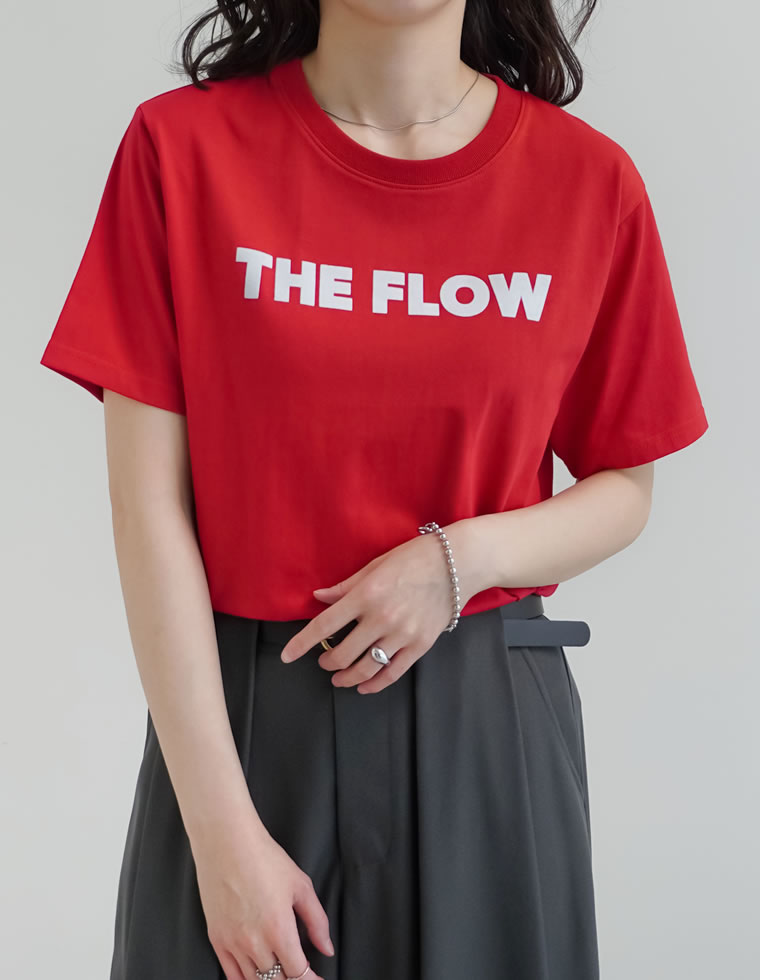 半袖 Tシャツ カットソー レディース トップス M/L ロゴT UVカット 紫外線対策 二の腕カバー 体型カバー 接触冷感 春夏[mb] | Re:EDIT | 06