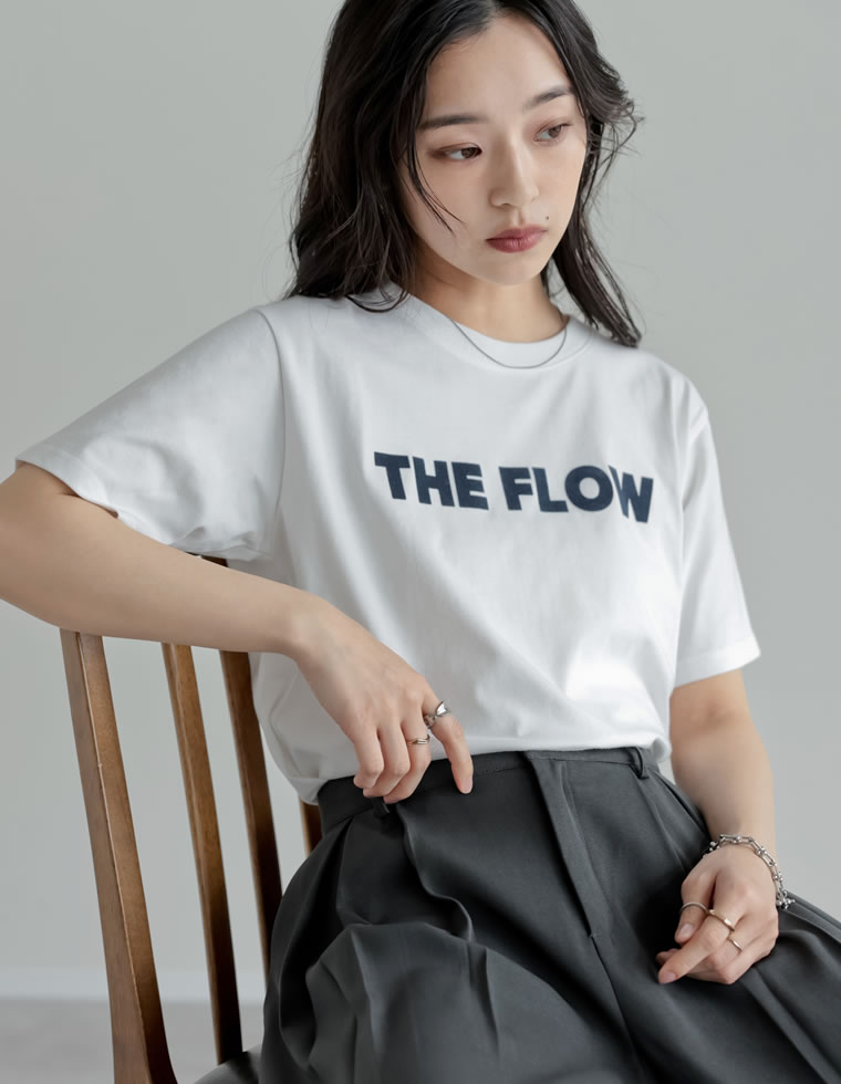半袖 Tシャツ カットソー レディース トップス M/L ロゴT UVカット 紫外線対策 二の腕カバー 体型カバー 接触冷感 春夏[mb] | Re:EDIT | 03