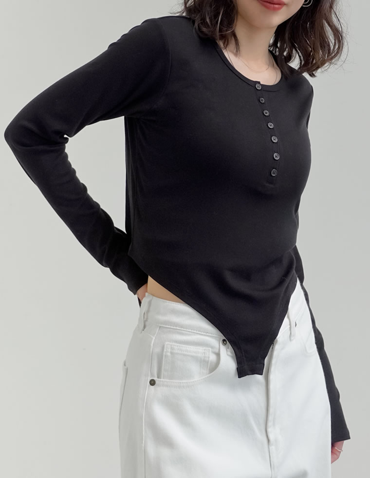カットソー 長袖 レディース トップス M/L Tシャツ レイヤード インナー アンチピリング 接触冷感 シンプル 春夏[mb] | Re:EDIT | 01