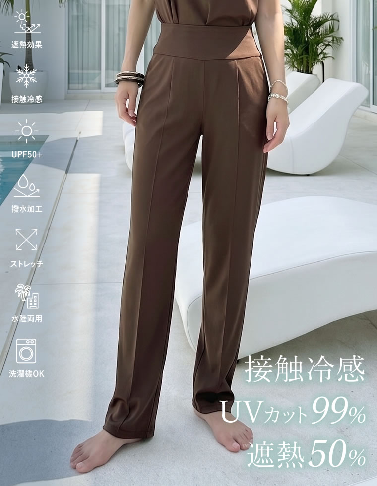 ラッシュガード レディース パンツ 低身長 高身長 大きいサイズ 選べる レギンス 水着 セットアップ対応 UPF50+ 春夏 | Re：EDIT Wellness | 04