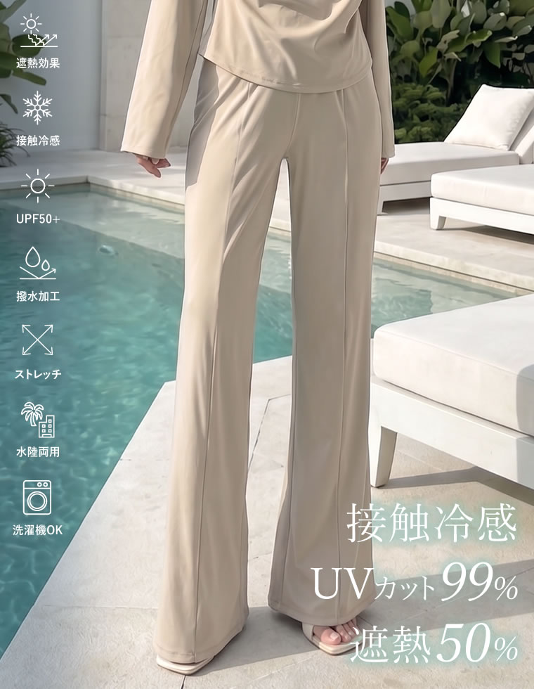 ラッシュガード レディース パンツ 低身長 高身長 大きいサイズ 選べる レギンス 水着 セットアップ対応 UPF50+ 春夏 | Re：EDIT Wellness | 11
