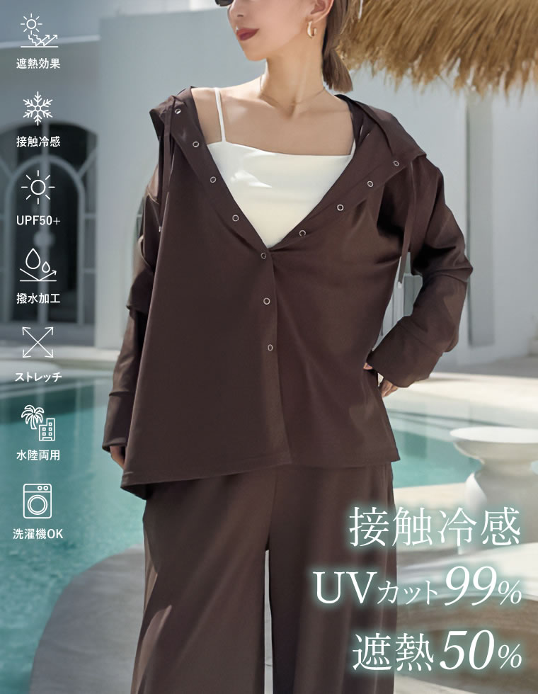 Re:EDIT（リエディ） ラッシュガード レディース パーカー マウンテン