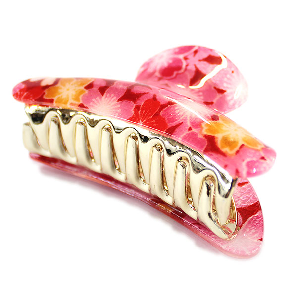 髪飾り ヘアークリップ 髪留め ヘアーアクセサリー アクセサリー バレッタ アクセ 桜柄 髪飾り（大） カワイイ おしゃれ hairclip |  | 01