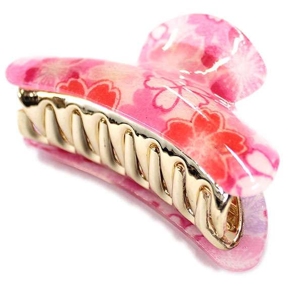 髪飾り ヘアークリップ 髪留め ヘアーアクセサリー アクセサリー バレッタ アクセ 桜柄 髪飾り（大） カワイイ おしゃれ hairclip |  | 05