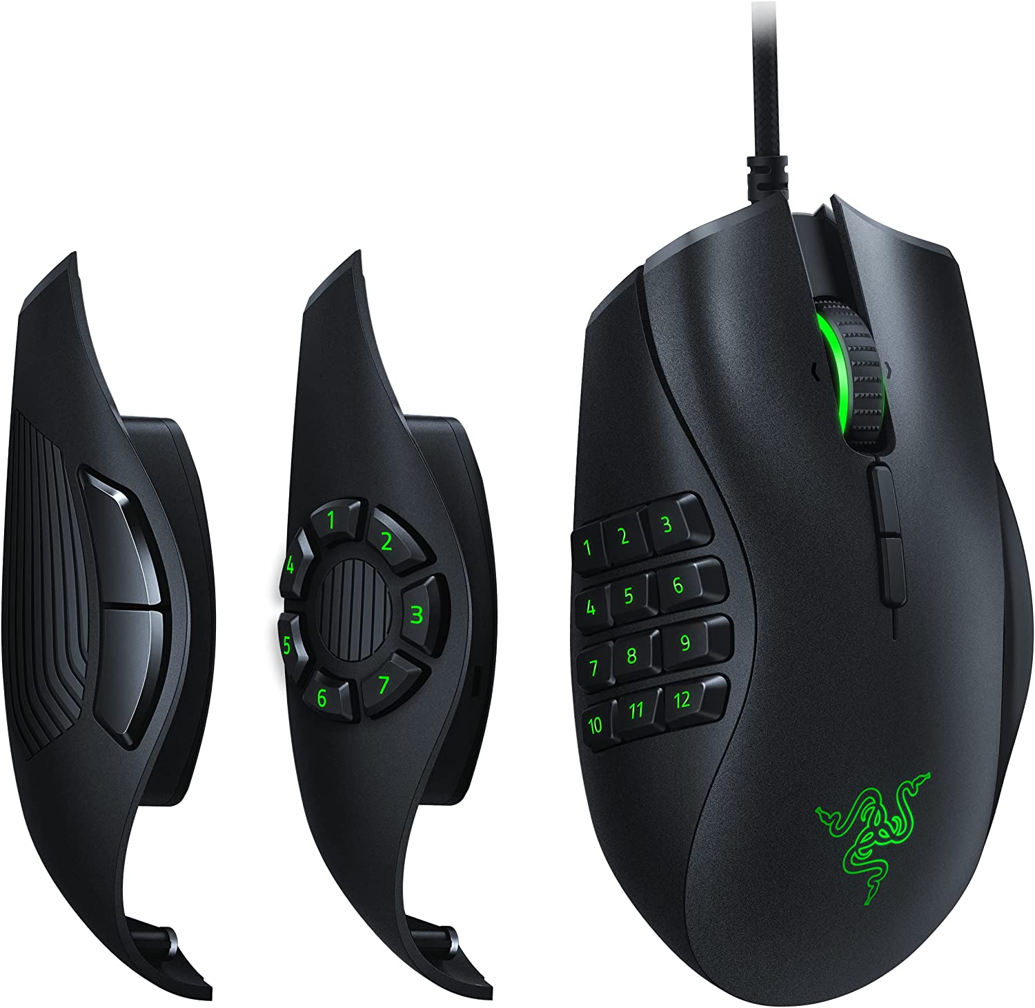 Razer レイザー Naga Trinity サイドボタンを2/7/12ボタンに付け替え