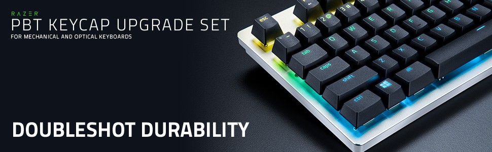 Razer レイザー PBT Keycap Black - US ゲーミングキーキャップ