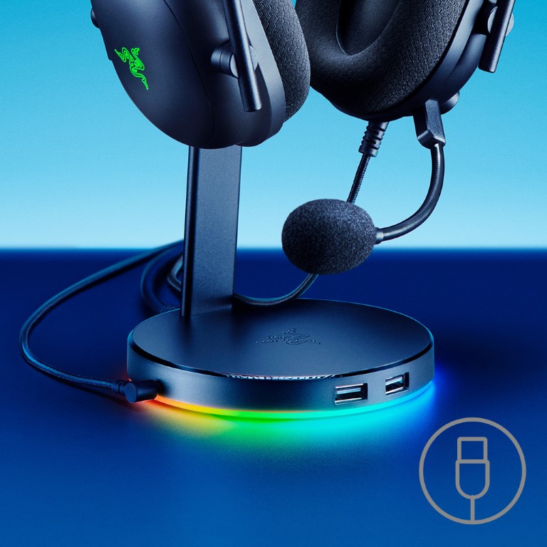 Razer レイザー Base Station V2 Chroma ヘッドホンスタンド 滑り止め