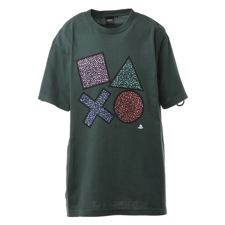 ASOBI GRAPHT 90&apos;sテイスト フロントプリントTシャツ / PlayStation ア...