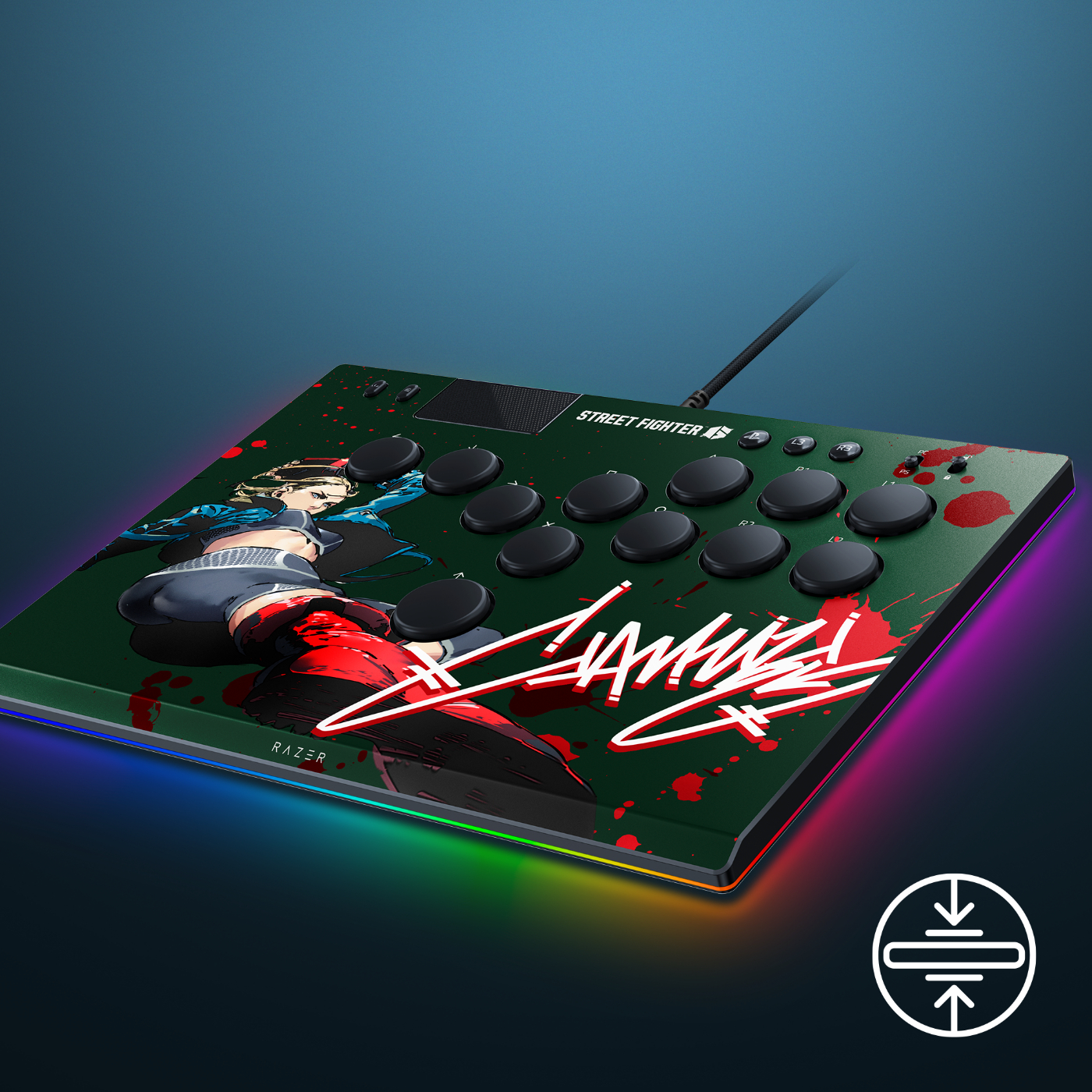 Razer レイザー Kitsune SF6 Cammy Edition PS5 & PC 用 薄型