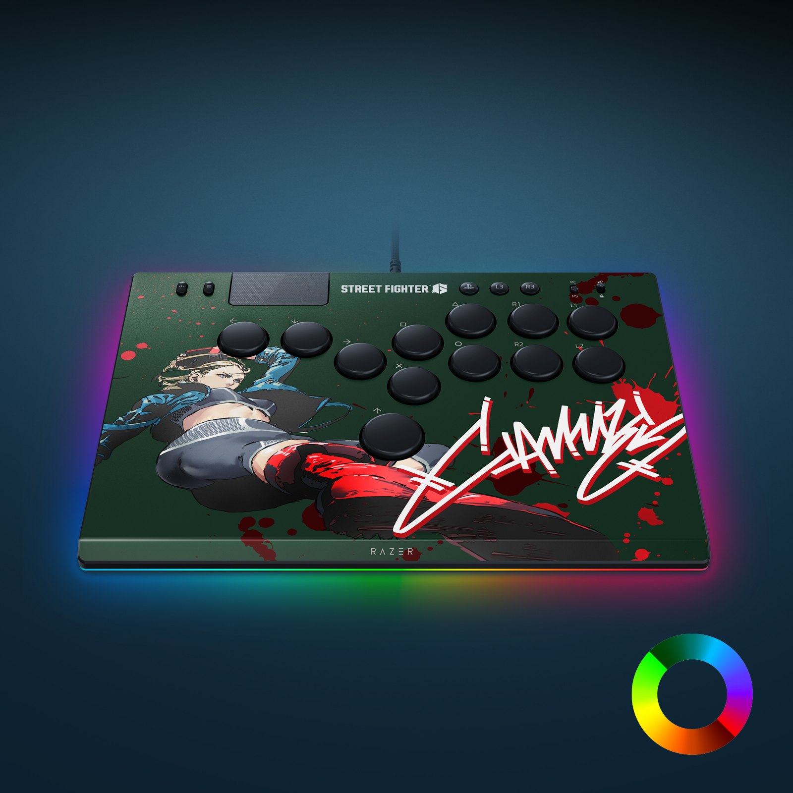 Razer レイザー Kitsune SF6 Cammy Edition PS5 & PC 用 薄型