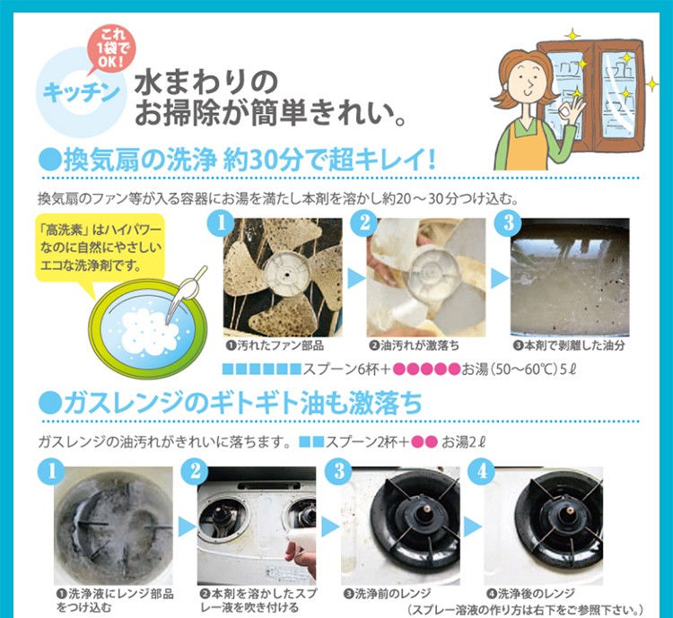 洗濯・掃除のプロ仕様 高洗素(ハイセンス) 新パッケージ : ガムラン