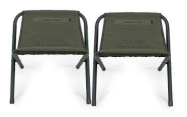 KZM OUTDOOR フィールドBBQチェア2Pセット 2色 セット折りたたみ