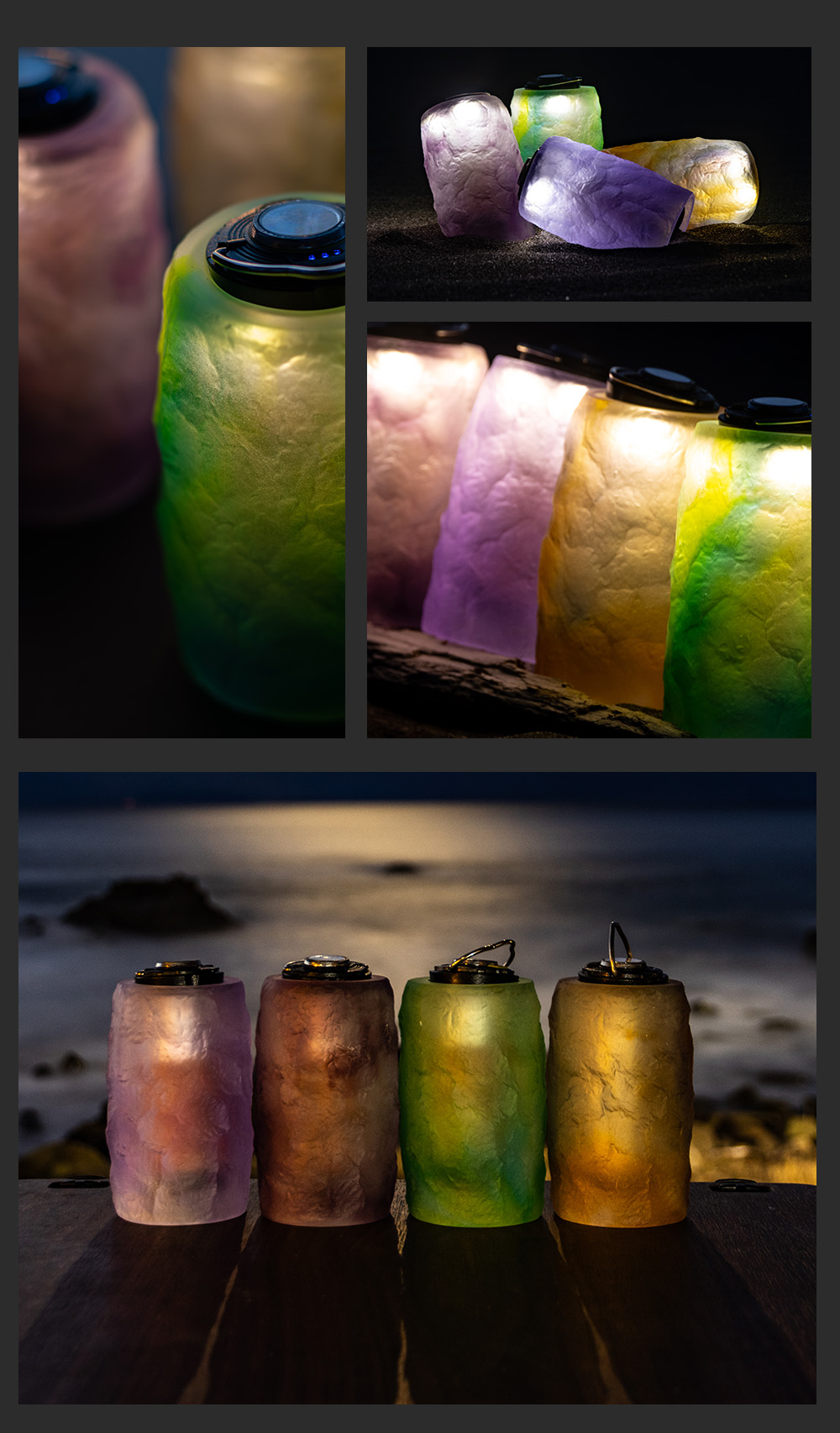 sunsetランタンシェード アウトドア ランタン m.o.c 選べる4カラー