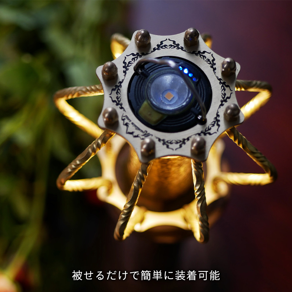 超激レア！天然木使用！最高級ランタンスタンド！ブラック 真鍮 収納ケース付き ② セールアウトドア・釣り・旅行用品 - 超激レア！天然木使用！最