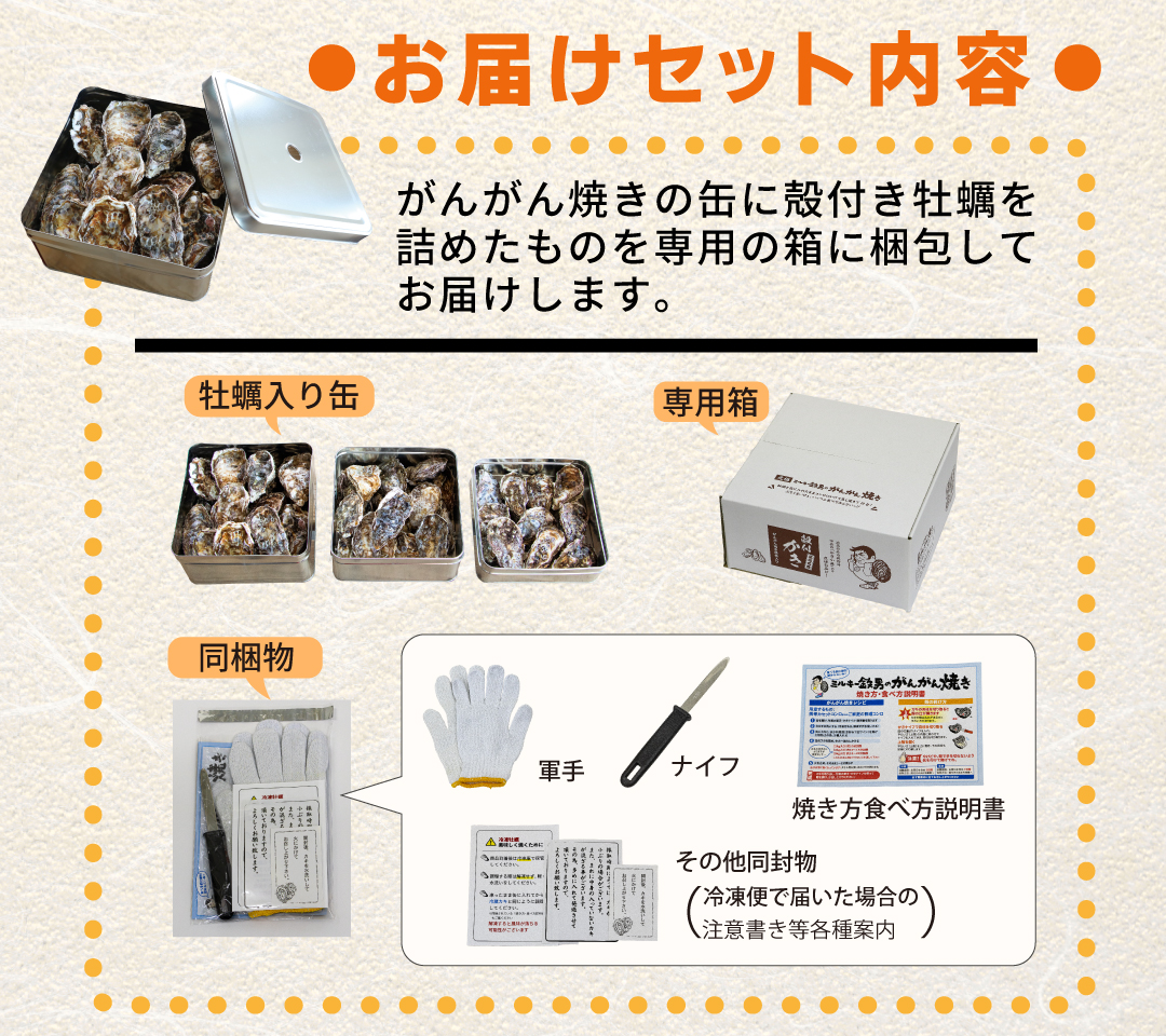 ミルキー鉄男のがんがん焼き」 広島県産 2025-26シーズン採れた