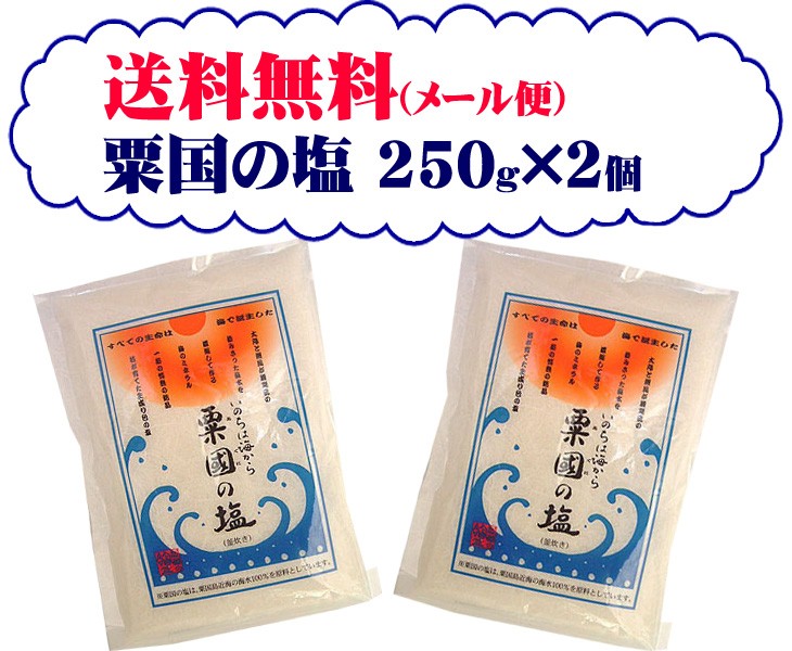 《メール便で送料無料》沖縄海塩研究所 粟國の塩 天日 100g × 6袋