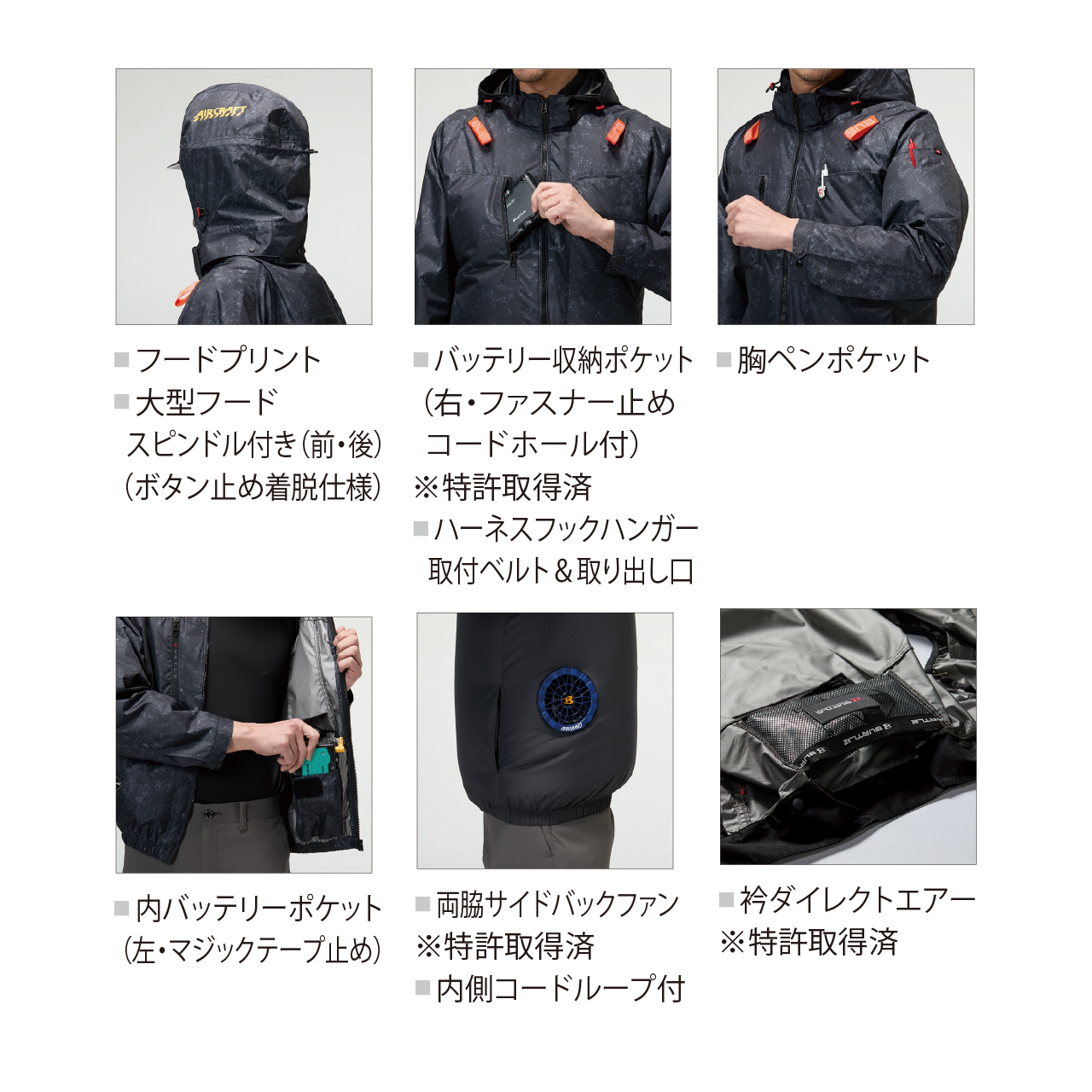 バートル 空調作業服 AC2091 サイドバック ブルゾン AC10 AC10-1 フル