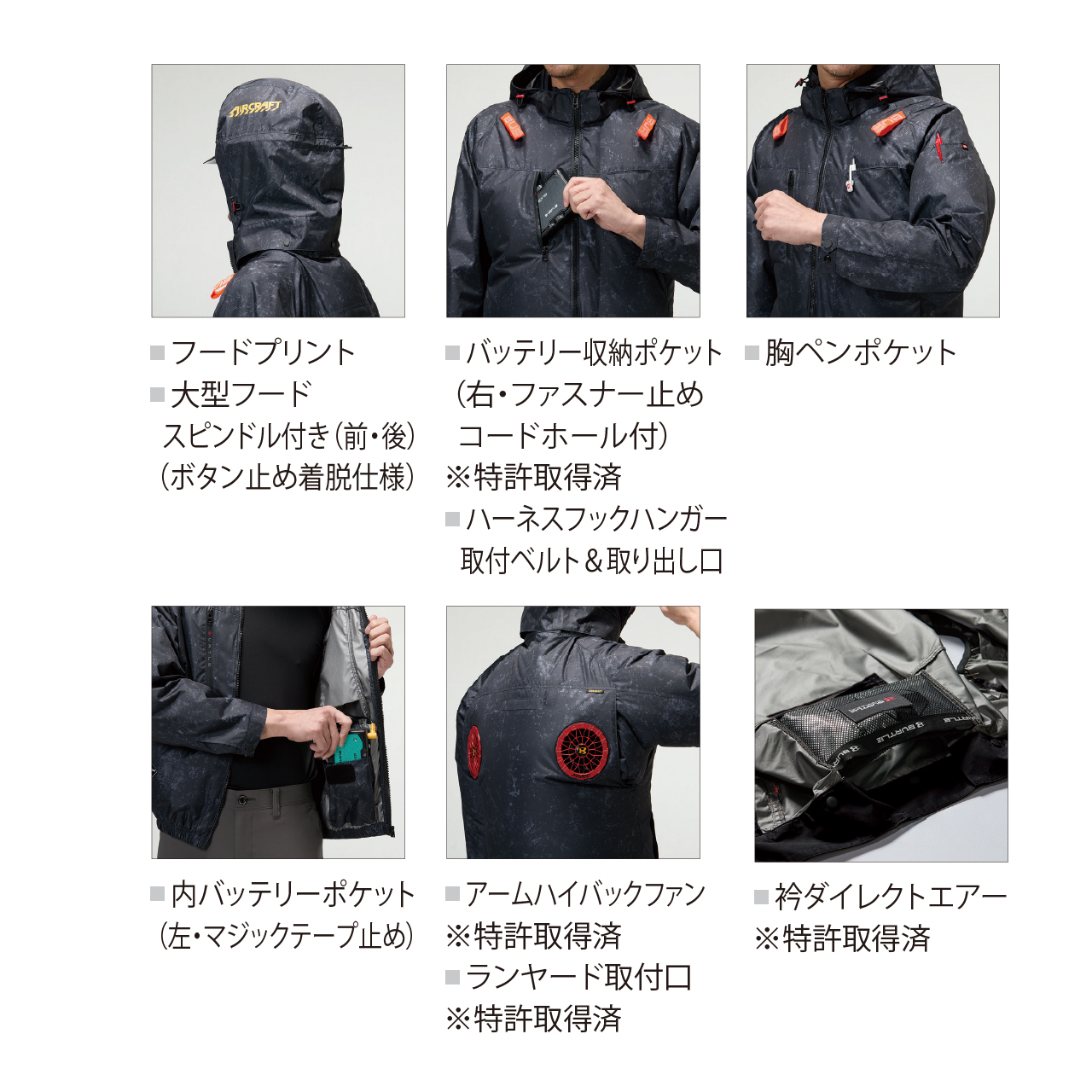 バートル 空調作業服 半袖ブルゾン AC2096HB ハイバック AC10 AC10-2