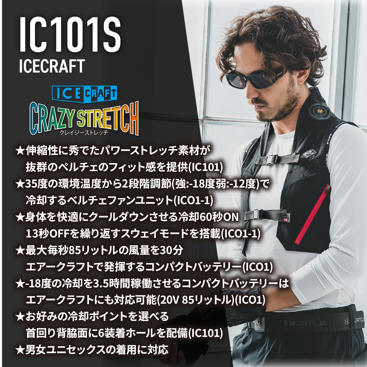 2025SS] IC101S アイスクラフト (ペルチェ) フルセット バートル