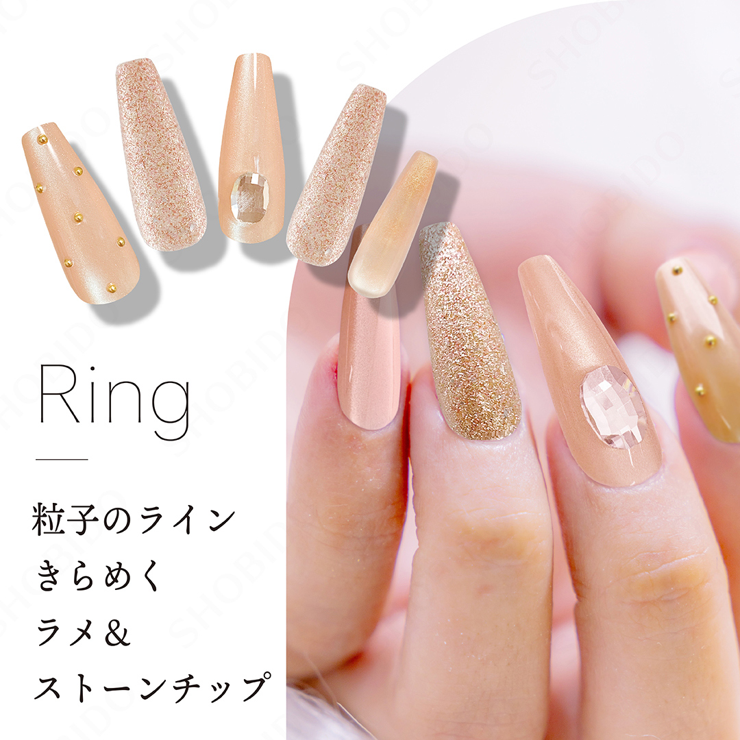 デコラティブネイル マグネットネイルチップ 24pcs 10size 24Nail Tips