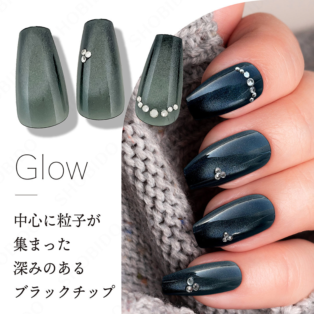 デコラティブネイル マグネットネイルチップ 24pcs 10size 24Nail Tips