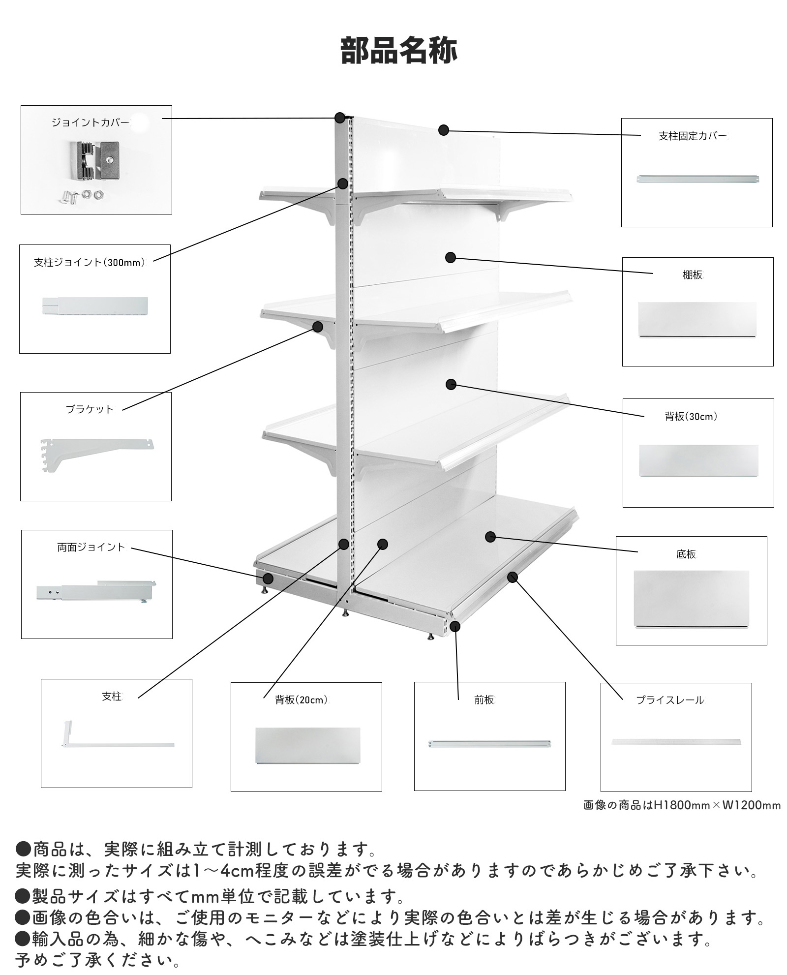 楽棚 店舗用 陳列什器 ゴンドラ什器 FO H1500-W900（棚板付き）（一式セット） ゴンドラ 陳列棚 陳列台 店舗用什器 お店 ユニット  スチールラック 物販 商品棚 : 9999-8181kk159033 : Gapou Online - 通販 - Yahoo!ショッピング