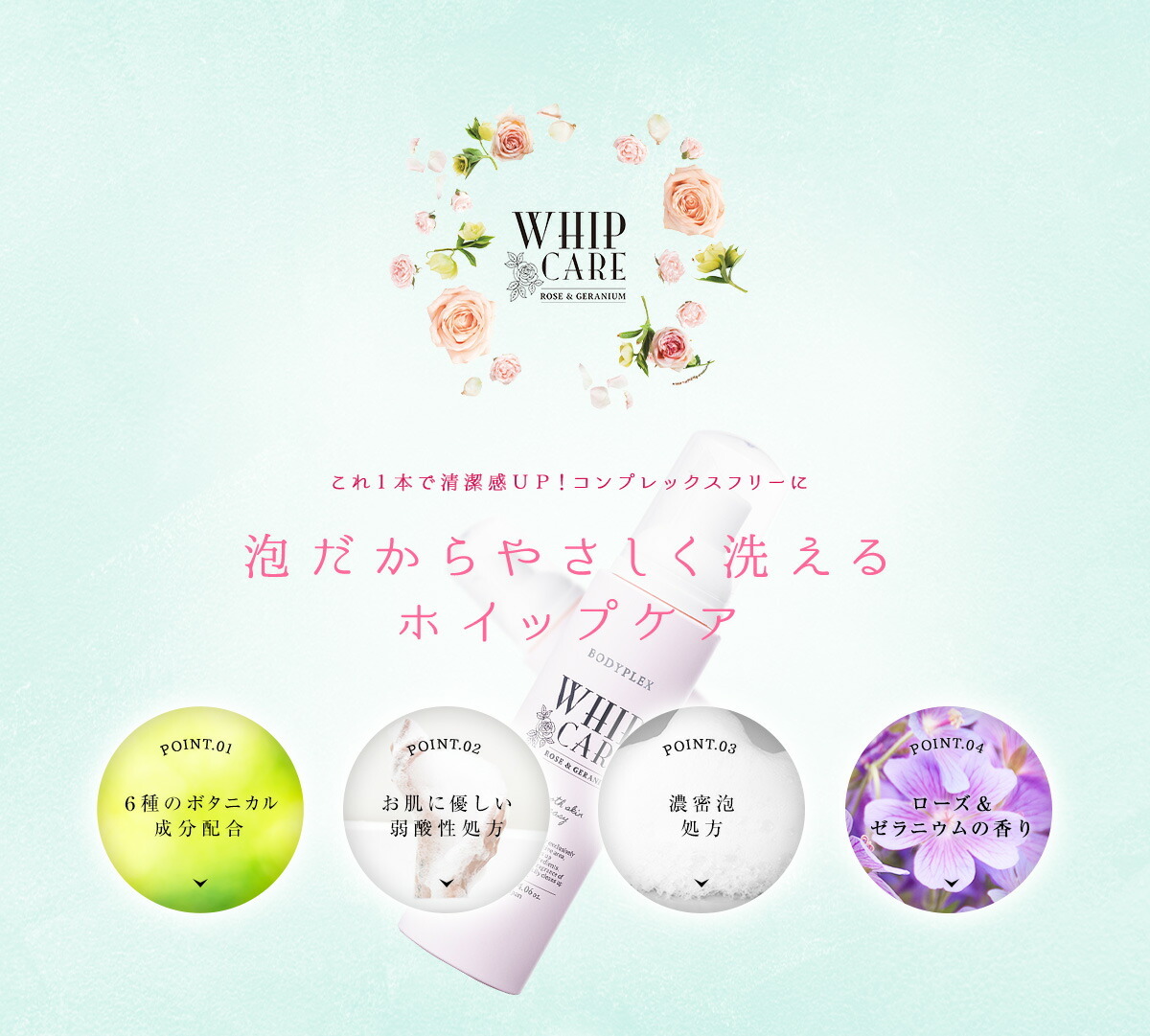 ボディ・フェイスケア happy ボディプレックス ホイップケア 120g デリケートゾーン かゆみ 黒ずみ