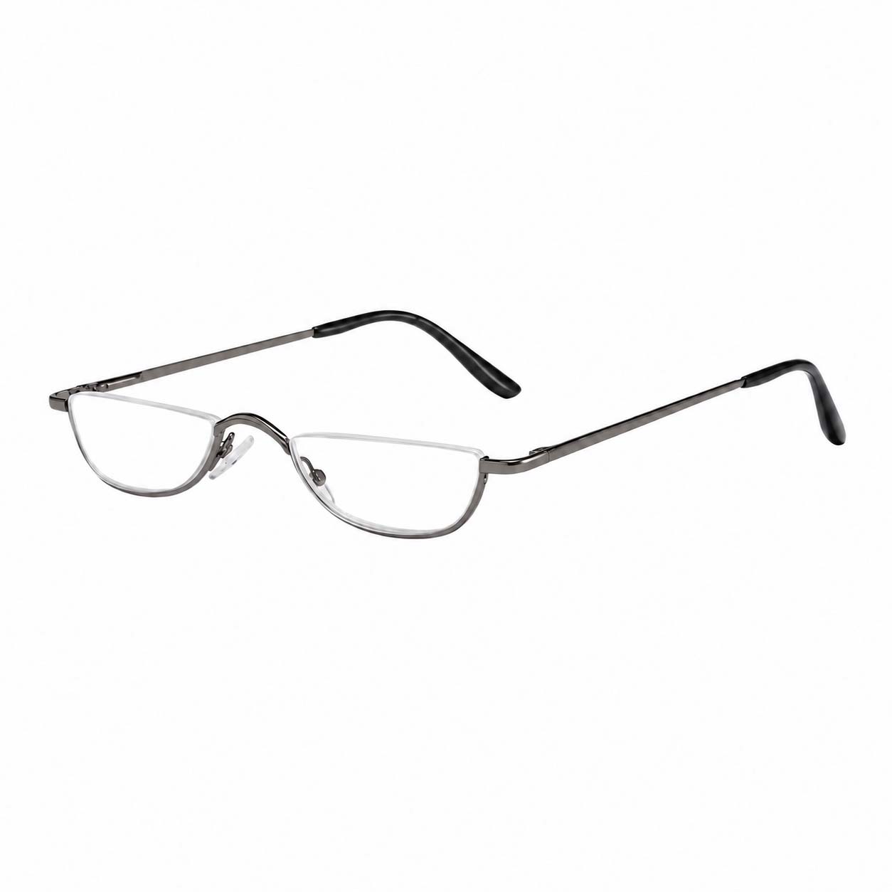 軽やかで上品なハーフリム 老眼鏡 ＋0.25刻み おしゃれ メンズ