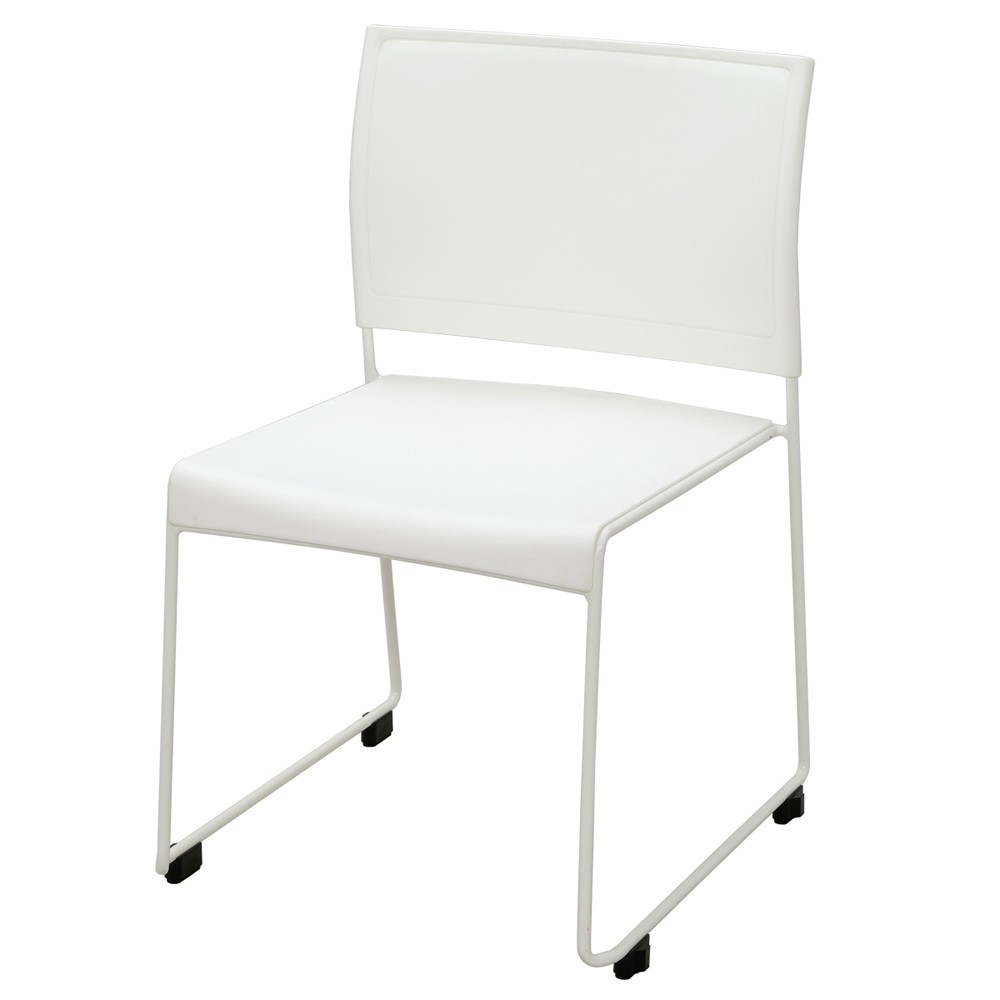 SET] BONUMミーティングテーブルセット 4人用 ホワイト×椅子3色 RFMT 