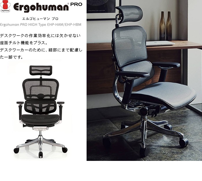【2023年：美品】エルゴヒューマン プロ (EHP-HBM ハイタイプ) Amazon.co.jp: メーカー組立完成品 エルゴヒューマン プロ