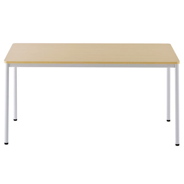 ラディーシリーズ シンプルテーブル W1400×D700 [ホワイト/ナチュラル