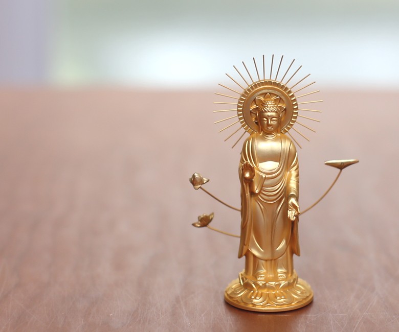 仏像 阿弥陀如来立像 浄土真宗 御東用 10.5cm