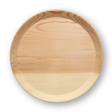 東屋 山茶盆 杉（スギ） トレイ トレー 挽物 お盆 日本製 : がらんどう