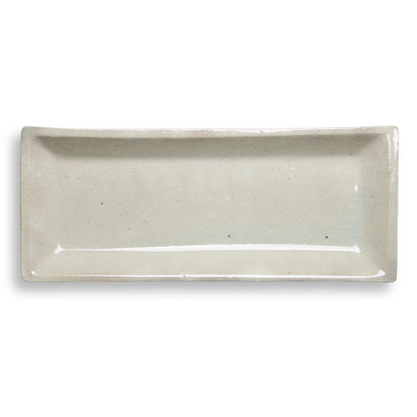 東屋 長角皿 石灰 志野 黒飴 伊賀焼 日本製 陶器 長皿 角皿 ロング