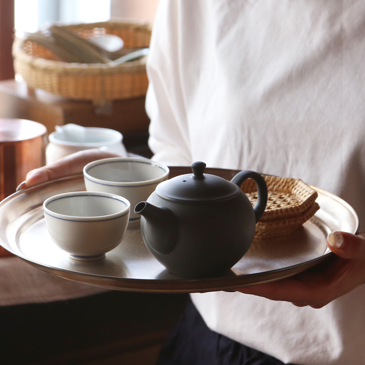 東屋 急須 丸急須 後手 烏泥 常滑焼 黒 猿山修 ティーポット 茶器 陶器