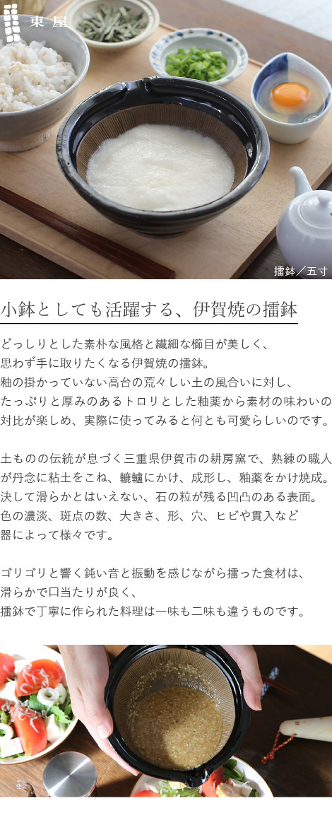 東屋 すり鉢 五寸 擂鉢 15cm 小鉢 伊賀焼 日本製 陶器 とろろ鉢 : azm-055 : がらんどう 手仕事品と贈り物 - 通販 -  Yahoo!ショッピング