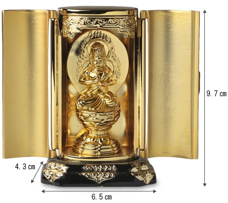 仏像 大日如来 厨子 9.7cm