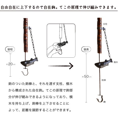 送料無料 自在鉤 小 ふぐ 天然竹 漆塗り 囲炉裏 山中漆器 自在かぎ : ji-006 : がらんどう 手仕事品と贈り物 - 通販 -  Yahoo!ショッピング