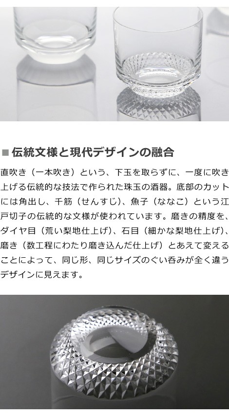 江戸切子のカットデザイン