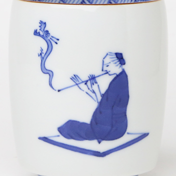 上出長右衛門窯 湯呑 笛吹 昇龍 九谷焼 干支 辰年 正月 : がらんどう