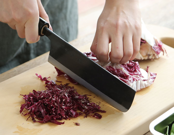 木屋 菜切包丁 西型 170mm 日本橋木屋 包丁 安木鋼 青紙 和包丁 両刃