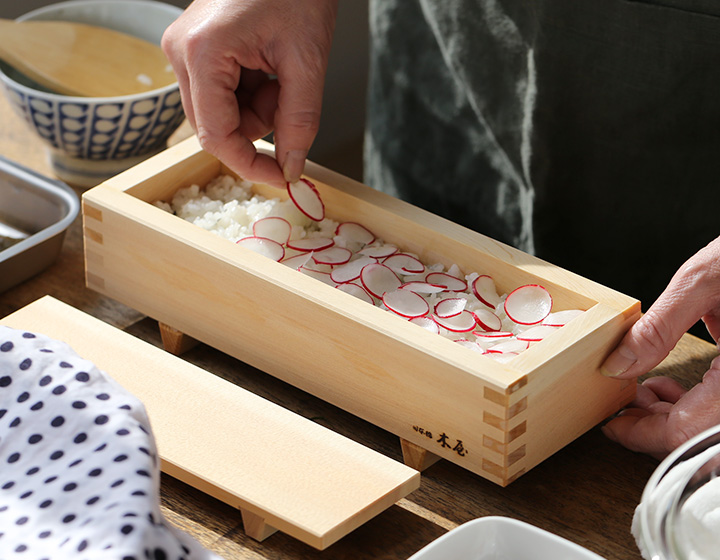箱寿司用 押し　型枠 木屋 日本橋木屋 押し寿司器 大 箱寿司 押し寿司型 木枠 木型 型枠