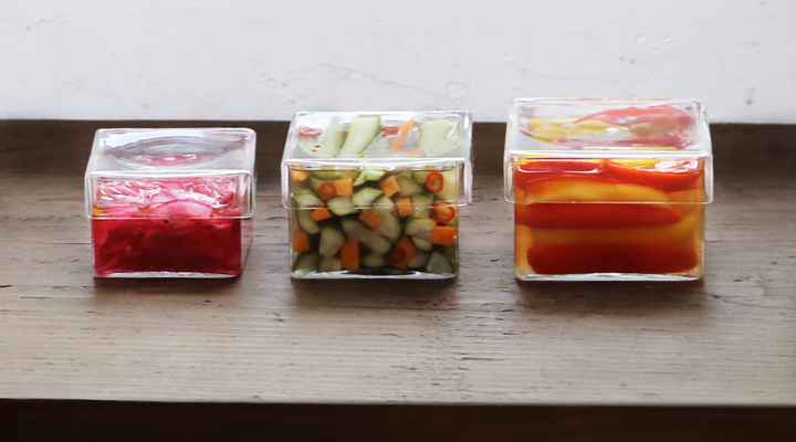 木村硝子店 ベジカク L 保存容器 ガラス容器 四角 ガラス 小物入れ