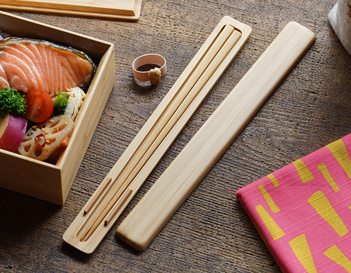 公長齋小菅 食膳箸ケースセット S 竹製 箸箱 携帯箸 お弁当 京都 公長
